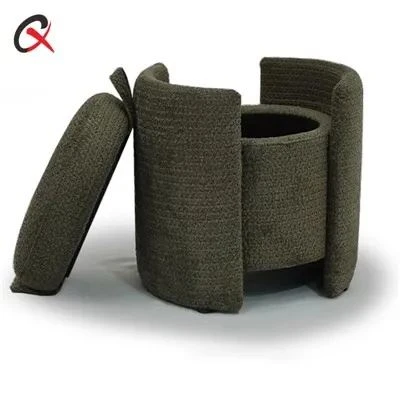 circular storage stool