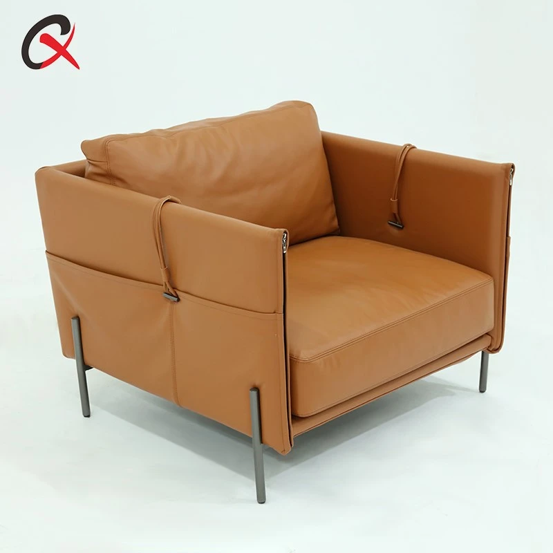 Leather single-seater sofa Leather single-seater sofa