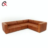 Real Leather Sectional Couch